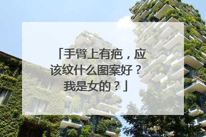 手臂上有疤,应该纹什么图案好?我是女的?