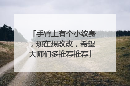 手臂上有个小纹身,现在想改改,希望大师们多推荐推荐