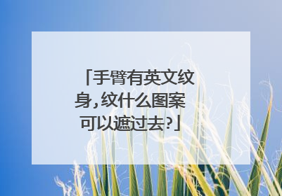 手臂有英文纹身,纹什么图案可以遮过去?