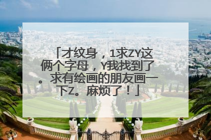 才纹身，1求ZY这俩个字母，Y我找到了。求有绘画的朋友画一下Z。麻烦了！