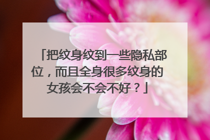 把纹身纹到一些隐私部位，而且全身很多纹身的女孩会不会不好？