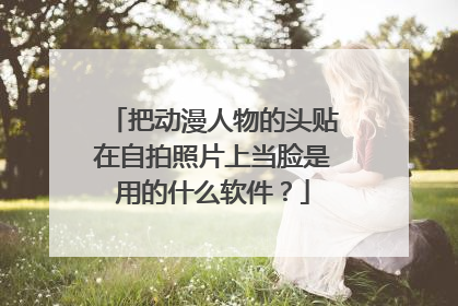 把动漫人物的头贴在自拍照片上当脸是用的什么软件？