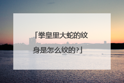 拳皇里大蛇的纹身是怎么纹的?