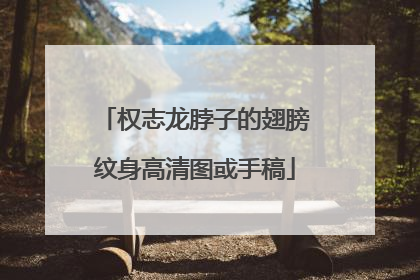 权志龙脖子的翅膀纹身高清图或手稿