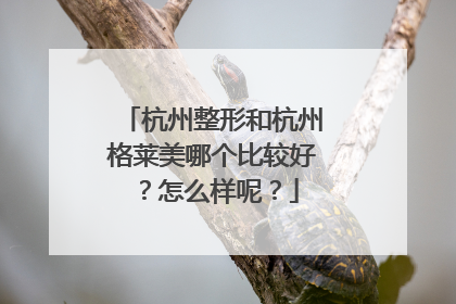 杭州整形和杭州格莱美哪个比较好？怎么样呢？