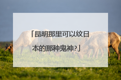 昆明那里可以纹日本的那种鬼神?