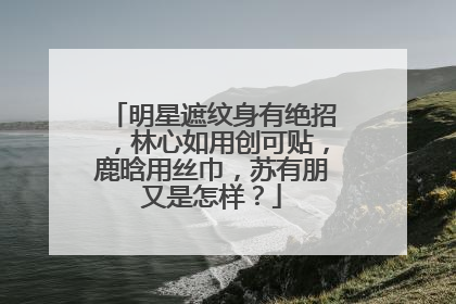 明星遮纹身有绝招，林心如用创可贴，鹿晗用丝巾，苏有朋又是怎样？