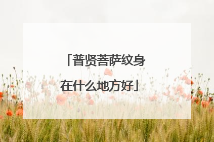 普贤菩萨纹身在什么地方好