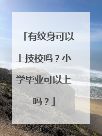 有纹身可以上技校吗？小学毕业可以上吗？