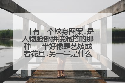 有一个纹身图案.是人物脸部拼接混搭的那种 一半好像是艺妓或者花旦.另一半是什么忘了 求发资源.