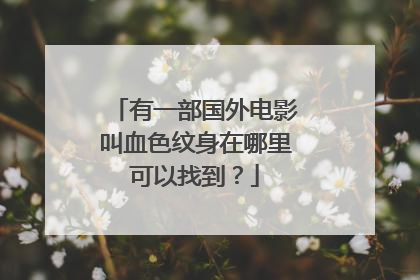 有一部国外电影叫血色纹身在哪里可以找到？