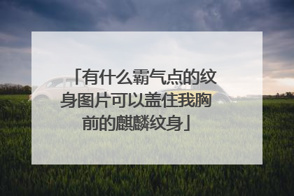 有什么霸气点的纹身图片可以盖住我胸前的麒麟纹身