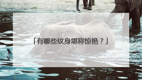 有哪些纹身堪称惊艳?