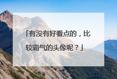 有没有好看点的，比较霸气的头像呢？