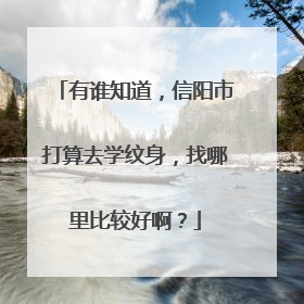 有谁知道,信阳市打算去学纹身,找哪里比较好啊?