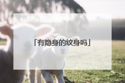 有隐身的纹身吗