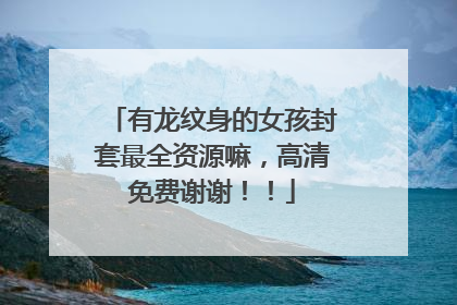 有龙纹身的女孩封套最全资源嘛，高清免费谢谢！！