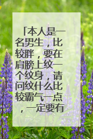 本人是一名男生，比较胖，要在肩膀上纹一个纹身，请问纹什么比较霸气一点，一定要有图有真相