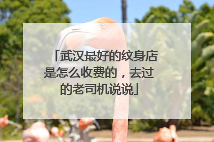 武汉最好的纹身店是怎么收费的,去过的老司机说说