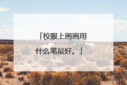 校服上画画用什么笔最好。
