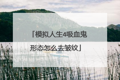 模拟人生4吸血鬼形态怎么去皱纹