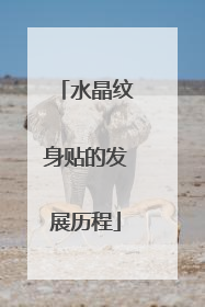 水晶纹身贴的发展历程