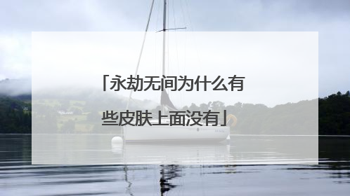 永劫无间为什么有些皮肤上面没有