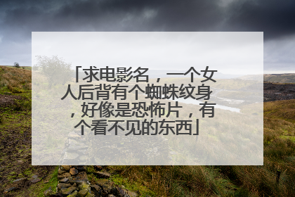求电影名，一个女人后背有个蜘蛛纹身，好像是恐怖片，有个看不见的东西