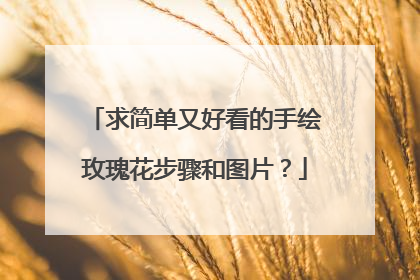 求简单又好看的手绘玫瑰花步骤和图片?