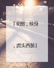 求图，纹身，虎头西装