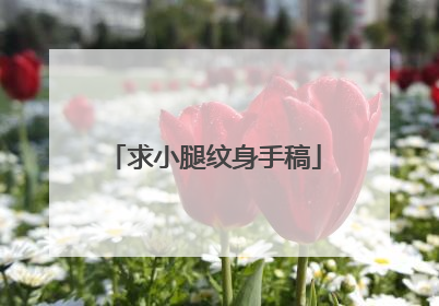 求小腿纹身手稿