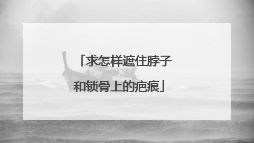 求怎样遮住脖子和锁骨上的疤痕