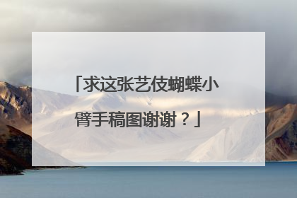 求这张艺伎蝴蝶小臂手稿图谢谢？