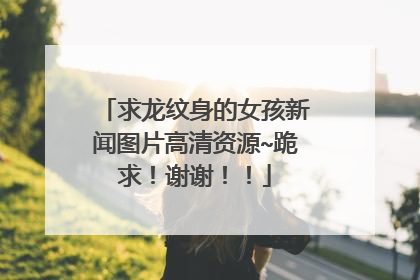 求龙纹身的女孩新闻图片高清资源~跪求！谢谢！！