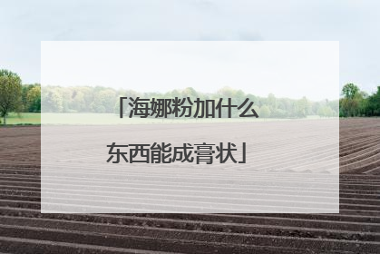 海娜粉加什么东西能成膏状