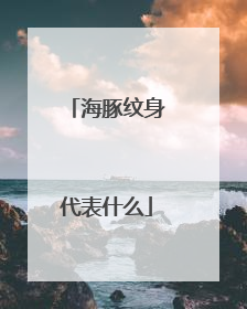 海豚纹身代表什么