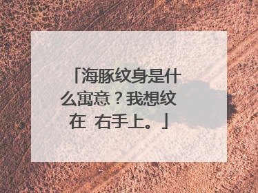 海豚纹身是什么寓意？我想纹在 右手上。