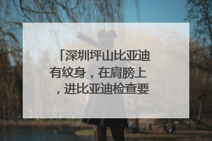 深圳坪山比亚迪有纹身，在肩膀上，进比亚迪检查要脱衣服检查吗？