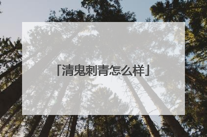 清鬼刺青怎么样