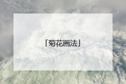 菊花画法