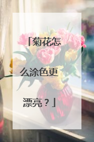 菊花怎么涂色更漂亮？