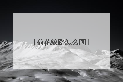 荷花纹路怎么画