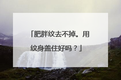 肥胖纹去不掉。用纹身盖住好吗？