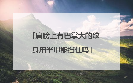 肩膀上有巴掌大的纹身用半甲能挡住吗