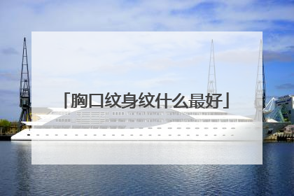 胸口纹身纹什么最好