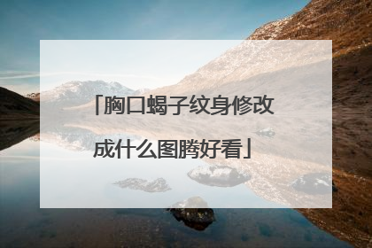 胸口蝎子纹身修改成什么图腾好看