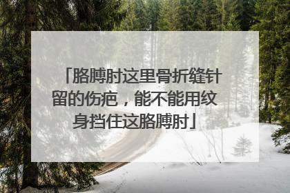 胳膊肘这里骨折缝针留的伤疤,能不能用纹身挡住这胳膊肘