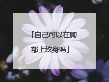 自己可以在胸部上纹身吗