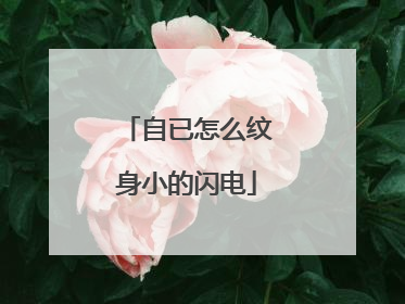 自已怎么纹身小的闪电