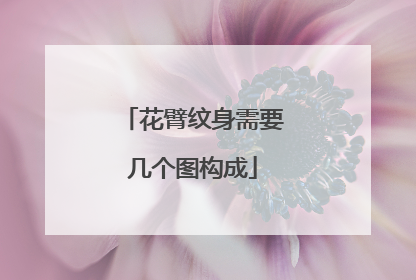 花臂纹身需要几个图构成